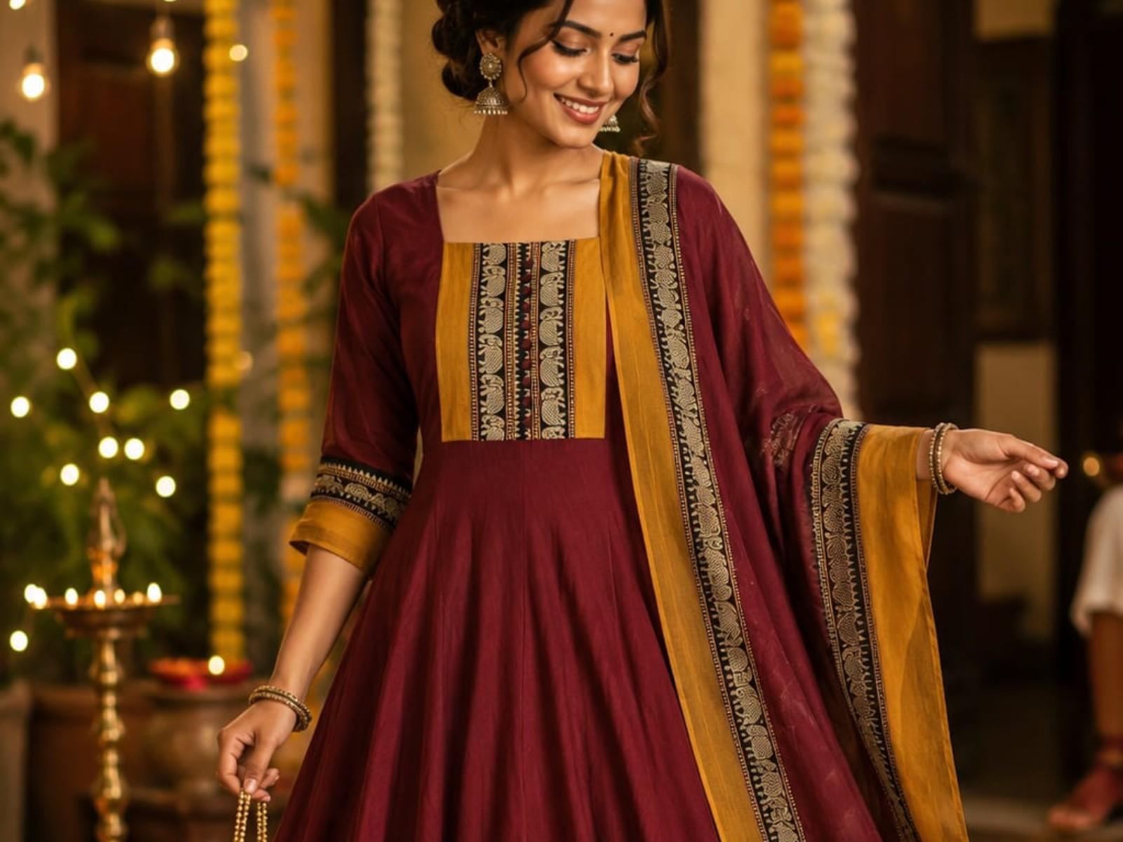 Narayanapet Anarkali Set