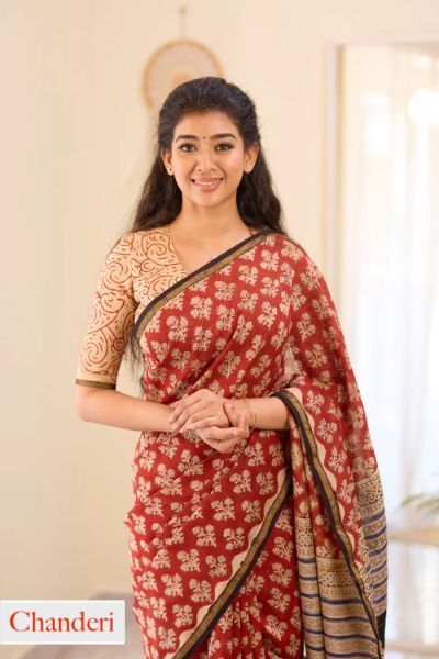 Chanderi Silk Cotton Saree
