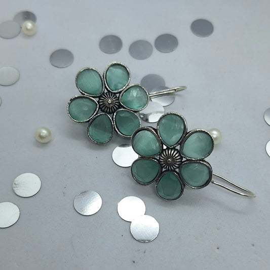 Big Floral Hook Earring