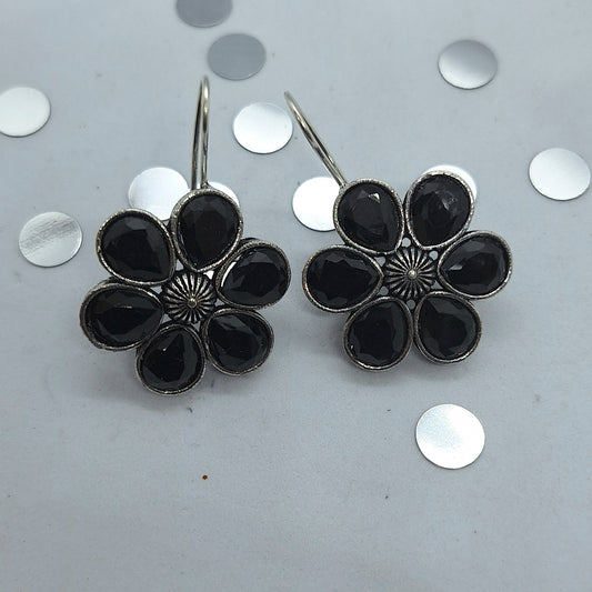 Big Floral Hook Earring