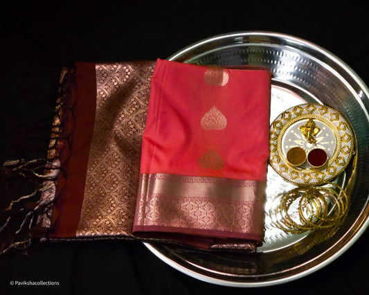 graceful-coral-brown-soft-silk-saree-with-traditional-zari-weaving