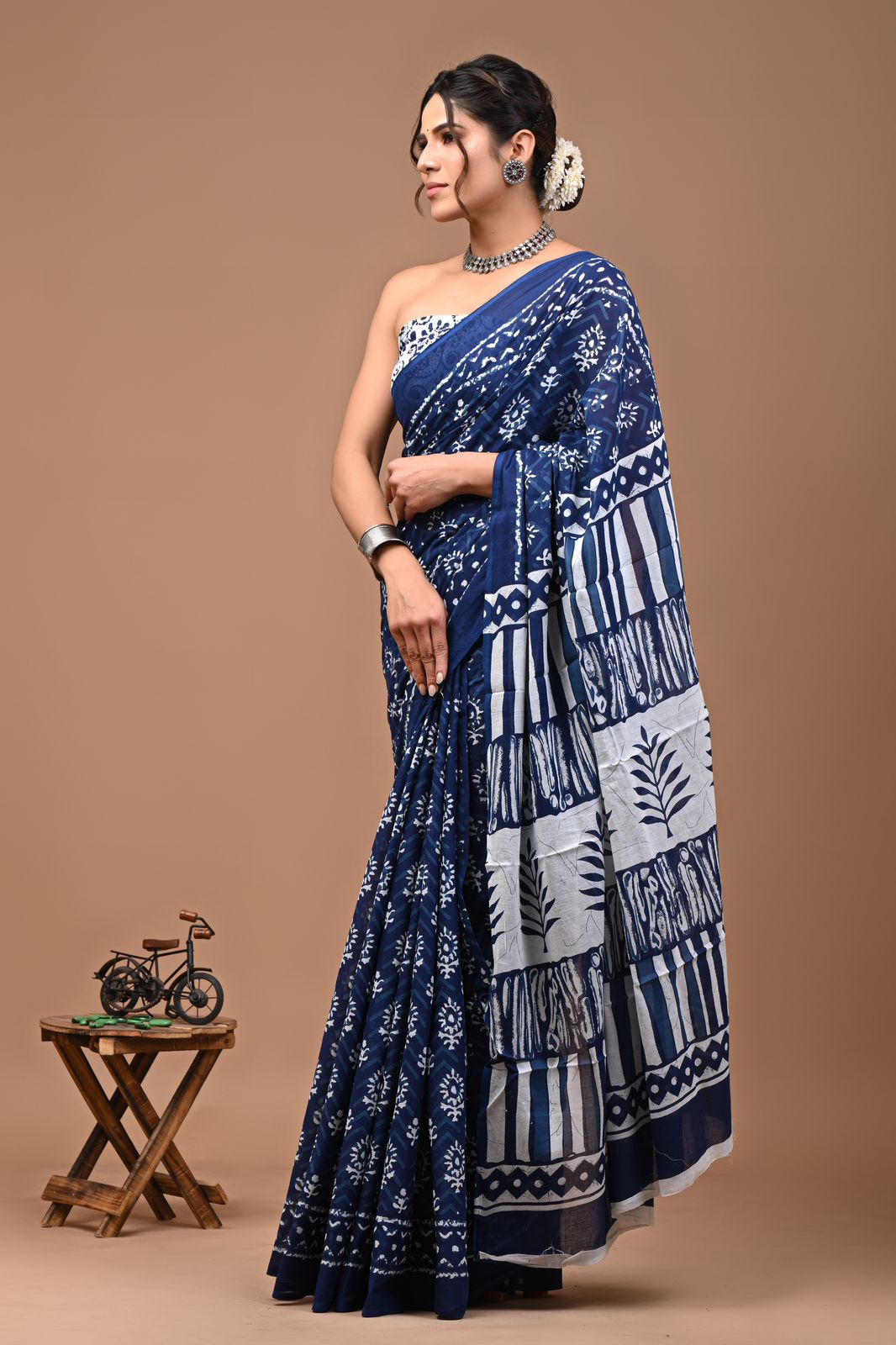 Bluebell Elegance Mul Cotton Saree